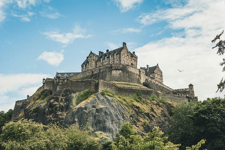 View of King Arthur's Seat in Edinburgh, Scotland